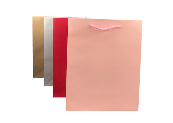 Good price Red Foldable Beautiful Handmade Paper Bags Rope Handles Digital Printing online