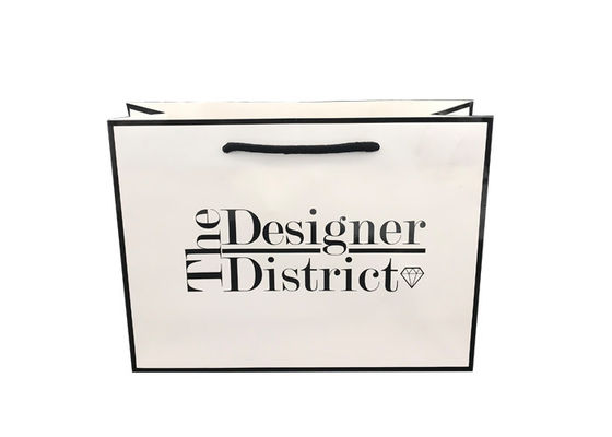 Good price Fancy Elegant Present Paper Bag , Large White Paper Gift Bags For Jewelry online