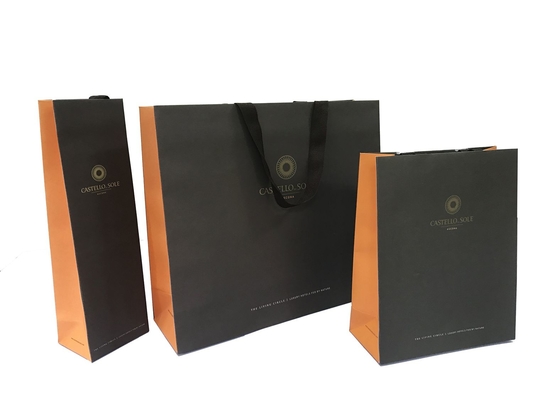 Good price Black Personalised Handmade Sheet Paper Bag Customized Logo Printing online