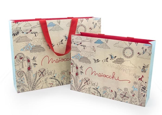Good price Foldable Custom Paper Shopping Bags For Clothes Special Rope OEM Service online