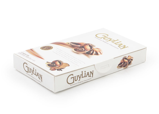 Good price Chocolate Candy Gift Boxes With Window , Gold Foil Logo Paper Boxes For Chocolates online
