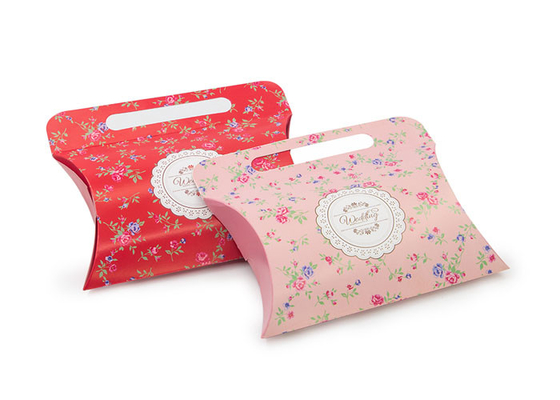 Good price Colorful Exquisite Paper Gift Packaging Box , Custom Printed Pillow Boxes online