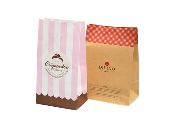 Good price Natural Sustainable Bakery Packaging Bags / Food Grade Brown Paper Bags online