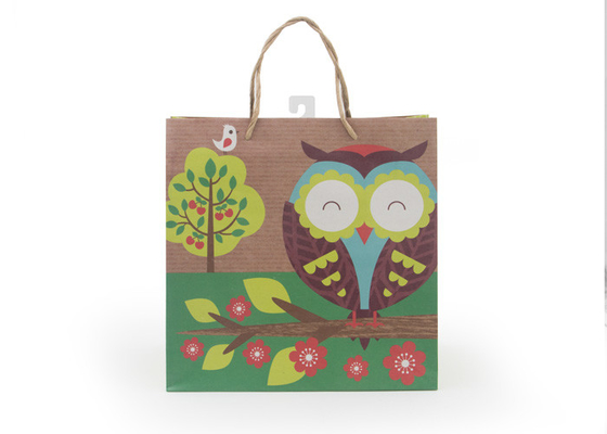 Good price Foldable Biodegradable Present Paper Bag / Large Brown Paper Gift Bags online