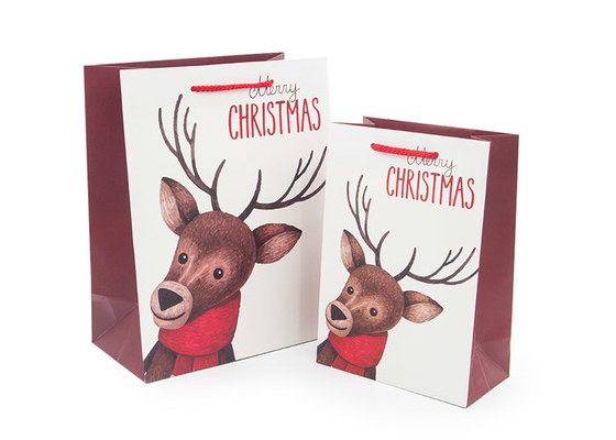 Good price Luxury Funny Christmas Gift Bags Fashionable Appearance Screen Printing online