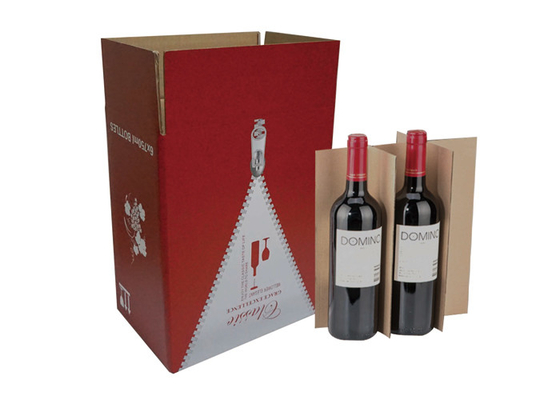 Good price Blue Sustainable Corrugated Wine Gift Boxes Matt Lamination OEM Service online