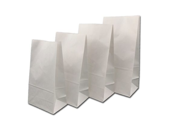 Good price White Biodegradable Kraft Bread Packaging Paper Bags Press Varnishing online