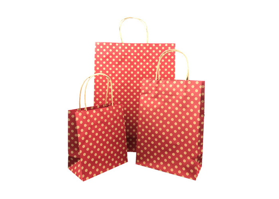 Good price Red Thick Luxury Christmas Packaging / Mini Christmas Gift Bags Spot Printing online