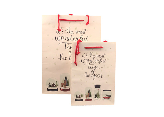 Good price Sustainable Luxury Christmas Packaging , Extra Large Christmas Gift Bags online