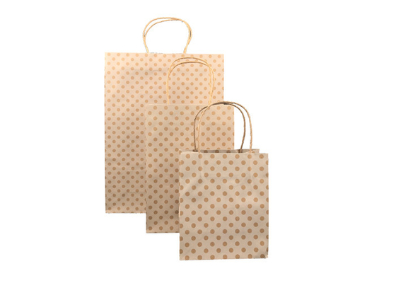 Good price Biodegradable Luxury Christmas Packaging , Custom Printed Brown Paper Bags online