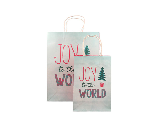 Good price Fancy Decorative Printed Tiny Christmas Gift Bags Customized Logo Printing online
