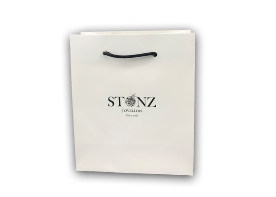 Good price Luxury Recycled Kraft Jewelry Shopping Bags Customized Logo Printing online
