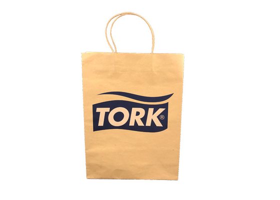 Good price Natural Eco Paper Packaging / Mini Brown Paper Gift Bags With Handles online