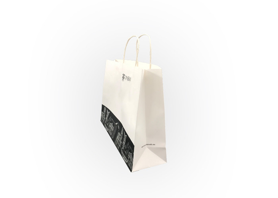 Good price White Eco Paper Packaging / Large Paper Shopping Bags With Handles online
