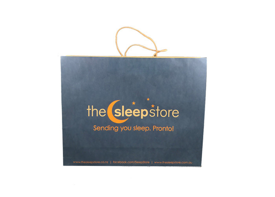 Good price Sustainable Large Eco Paper Packaging , Square Bottom Paper Bag CE Certification online