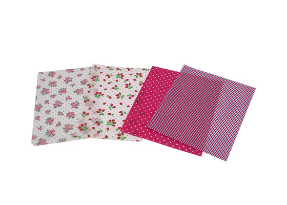 Good price Pink Red Boutique Wrapping Paper Rolls For Clothing , Half Transparent online