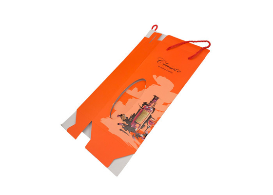 Good price Portable Red Wine Gift Box Packaging , Christmas Wine Bottle Gift Boxes online