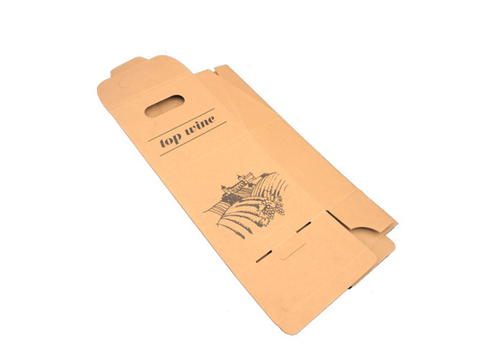 Good price Biodegradable Brown Wine Gift Box Packaging / Three Bottle Wine Gift Box online