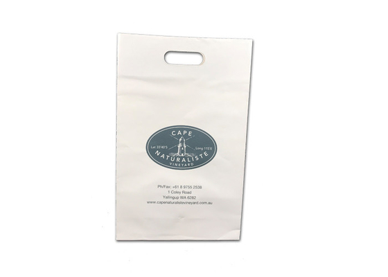 Good price White Recyclable Wine Gift Box Packaging With Die Cut Handle Embossing Logo online