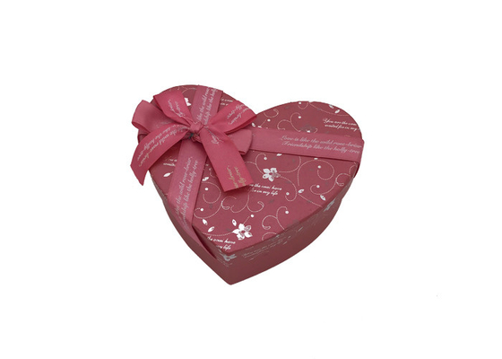Good price Luxury Paper Gift Packaging Box , Wedding Printed Heart Shaped Chocolate Box online