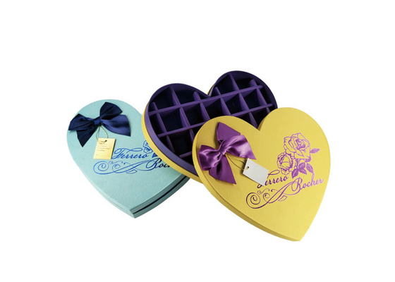 Good price Yellow Chocolate Presentation Boxes Heart Shaped Chocolate Box Funny Sweet Style online