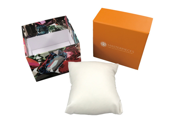 Good price Orange Exquisite Paper Gift Packaging Box , Apple Watch Packaging Box online