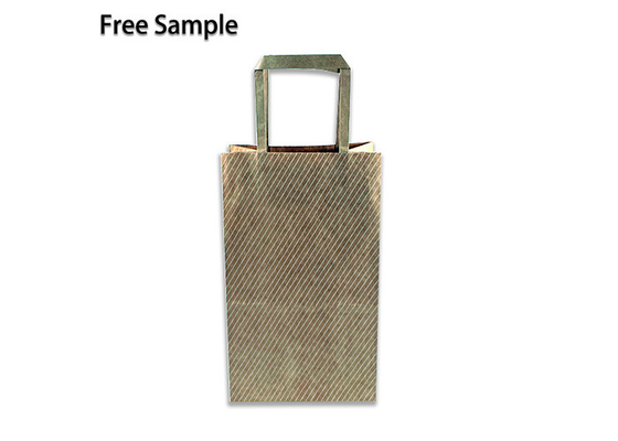 Good price 150gsm CMYK Bakery Paper Shopping Bags With Flat Handles online