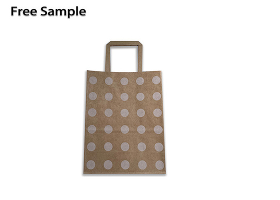 Good price Brown FSC 300gsm Kraft Paper Shopping Bags Offset Printing online